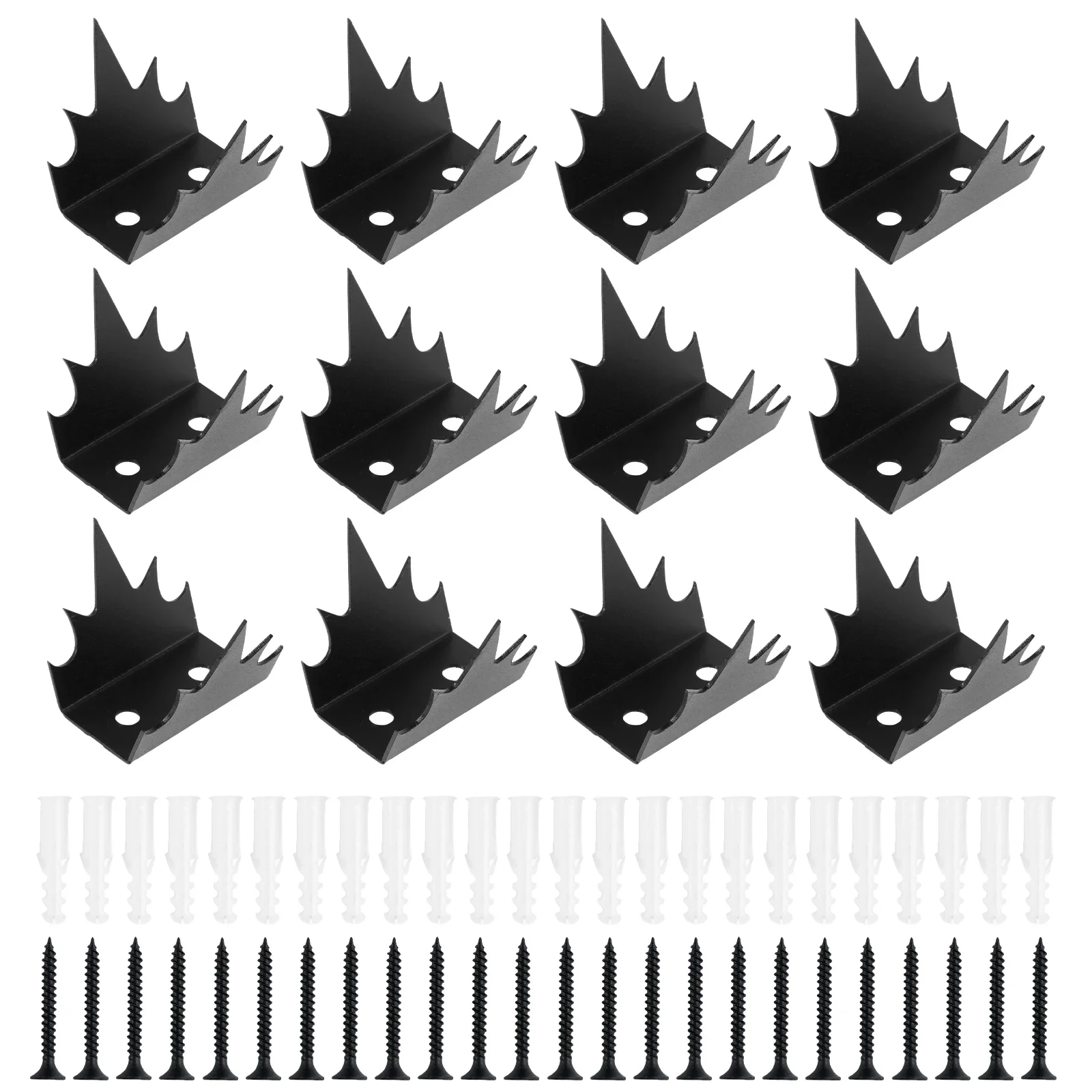 

12PCS Safety Fence Nailing Anti Climbing Metal Spikes Sturdy Security Wall Anti-climb Carbon Steel Anti-thief Gate for Outdoor