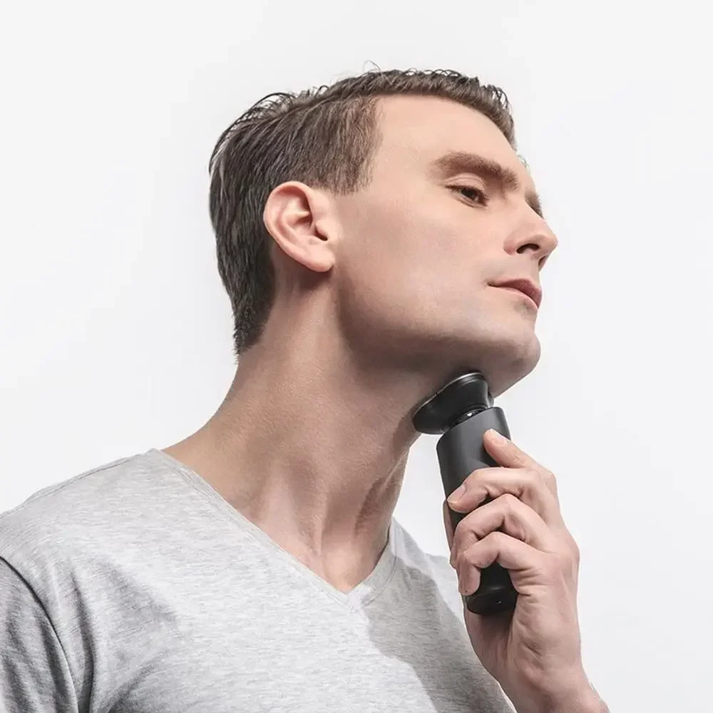 S500 전기 면도기 클리퍼 트리플 블레이드 트리머 남성용 건식 습식 면도 세척 가능 수염 머리 절단기 면도기