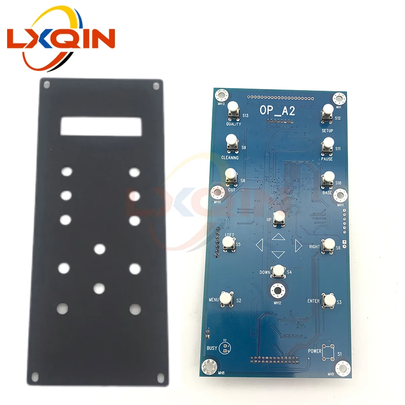 LXQIN xp600/i1600/i3200/dx5/dx7 key board lron for Senyang board 12buttons single head key board V12 buttons keypad