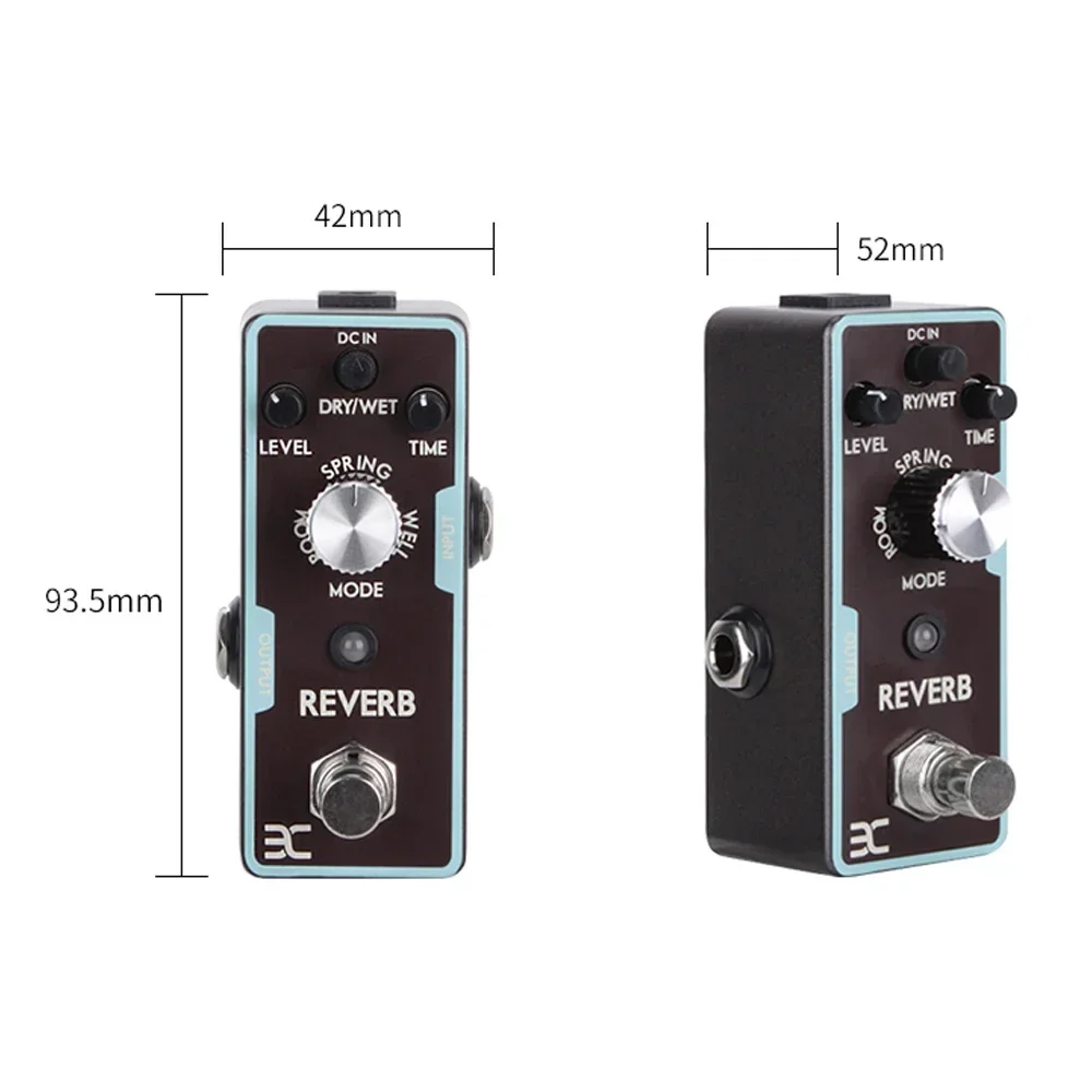 ENO Reverb Electric Guitar Effect Pedal Reverb Block Effect Spring Hall and Deep Well WET/DRY True Bypass Pedal Guitar Parts