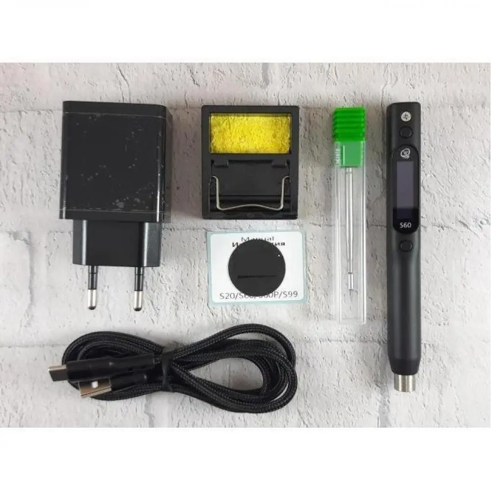 

Sequre S60 с набором инструментов, наноэлектрический паяльник, прецизионный портативный антистатический паяльник, поддержка Pd | Блок питания qc