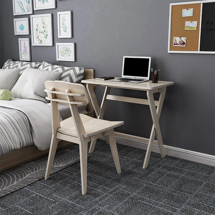 DIY Height Adjustable Bedside Table Plywood Desk Bed Small Table Bedroom Sofa Movable Lazy Laptop Desk Writing Table