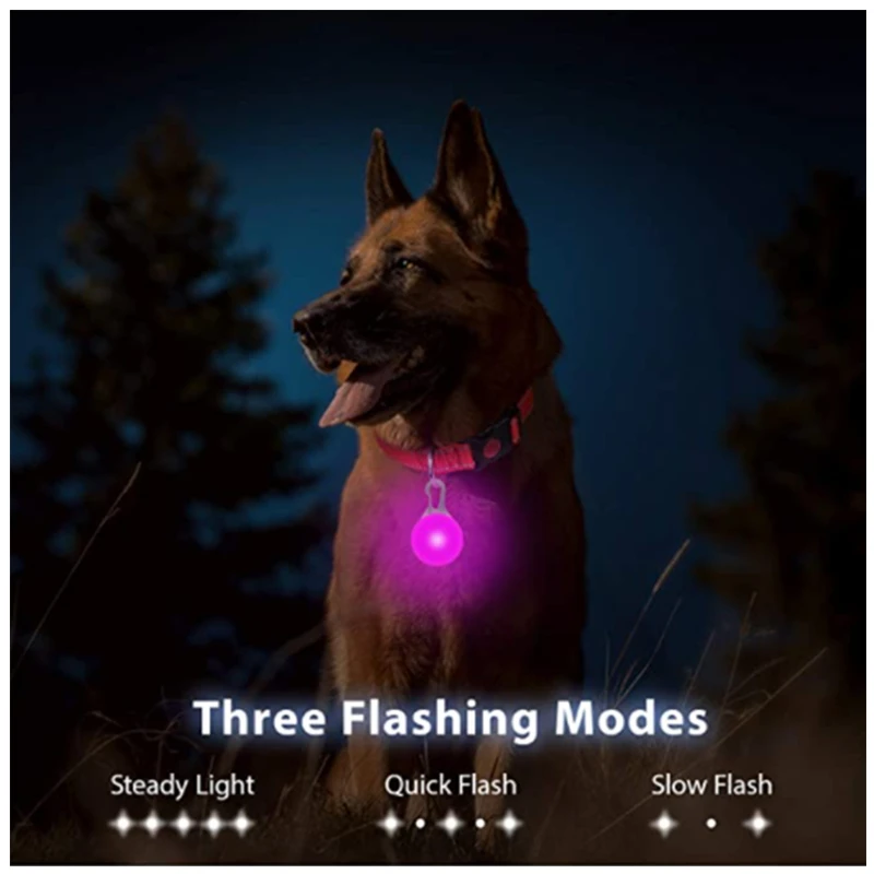 LED Luminous Collar Adjustable Glowing Dog Collar USB Rechargea Flashing Anti-Lost/Avoid Car Accident Collar Dogs Pet Products