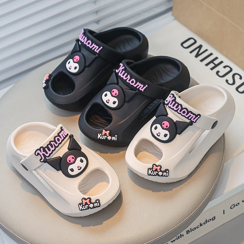 

Sanrio My Melody Girl Casual Slippers Kawaii Anime Kids Breathable Sandals Outdoors Non Slip Soft Children Shoes Kid Slippers