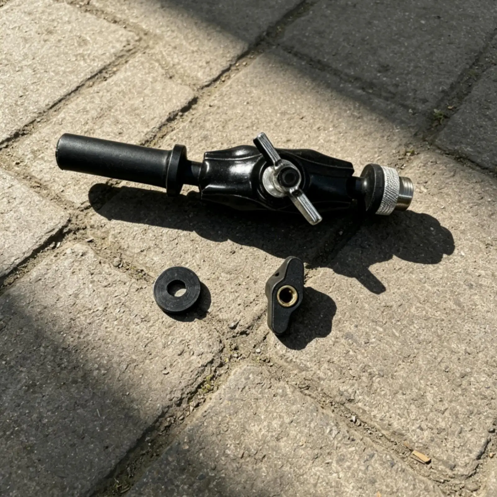 Hardware Heavy Duty Black Adjustable Clamp Bracket Rubberized Grip Jointed Clamp