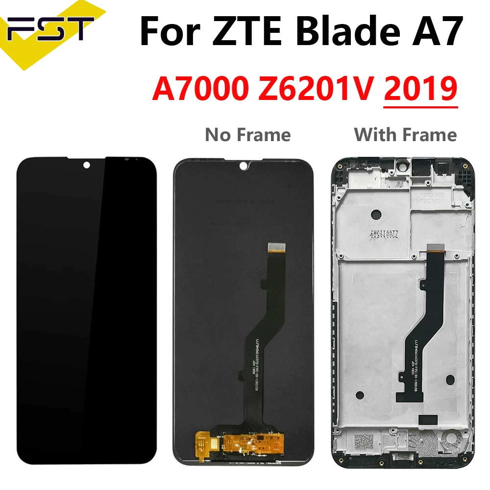 For ZTE Blade A5 A7 2020 LCD Display Touch Screen Digitizer Com For ZTE Blade A7s A7010 A7S 2020 A7020 LCD Sensor A7 2019 A7000