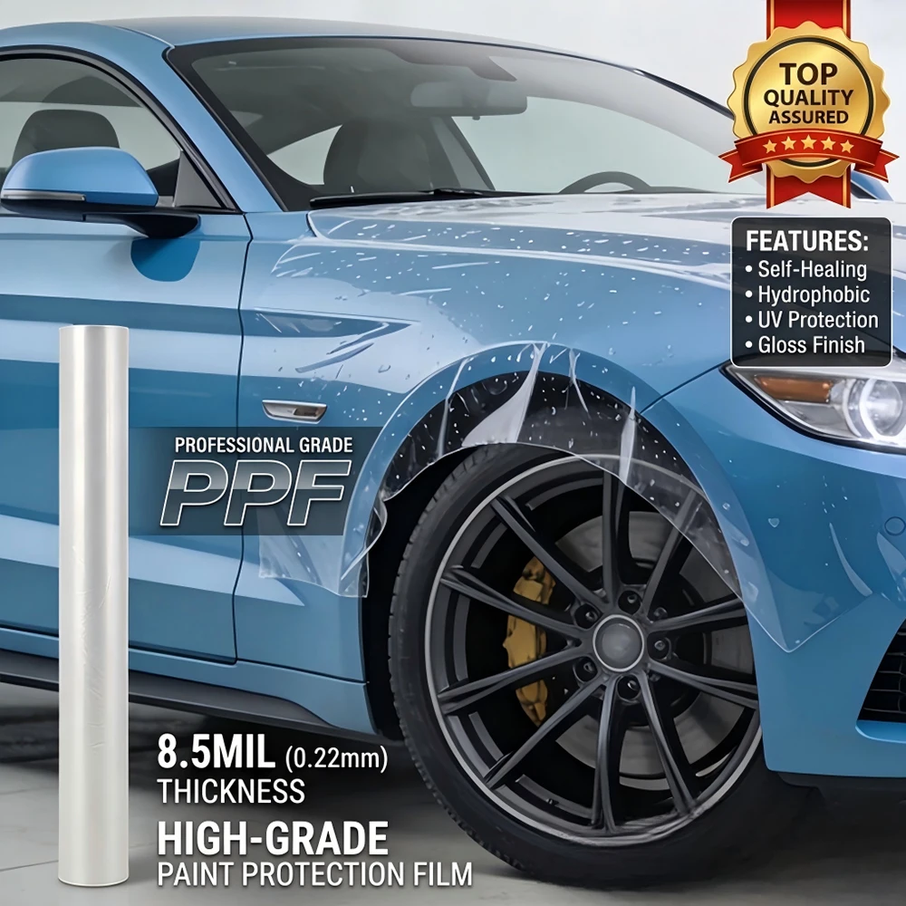 8.5mil Car TPU High Stretchable Transparent Film Vehicle Anti-scratch Protection Wrap Cover Self Healing Auto Accessories Parts