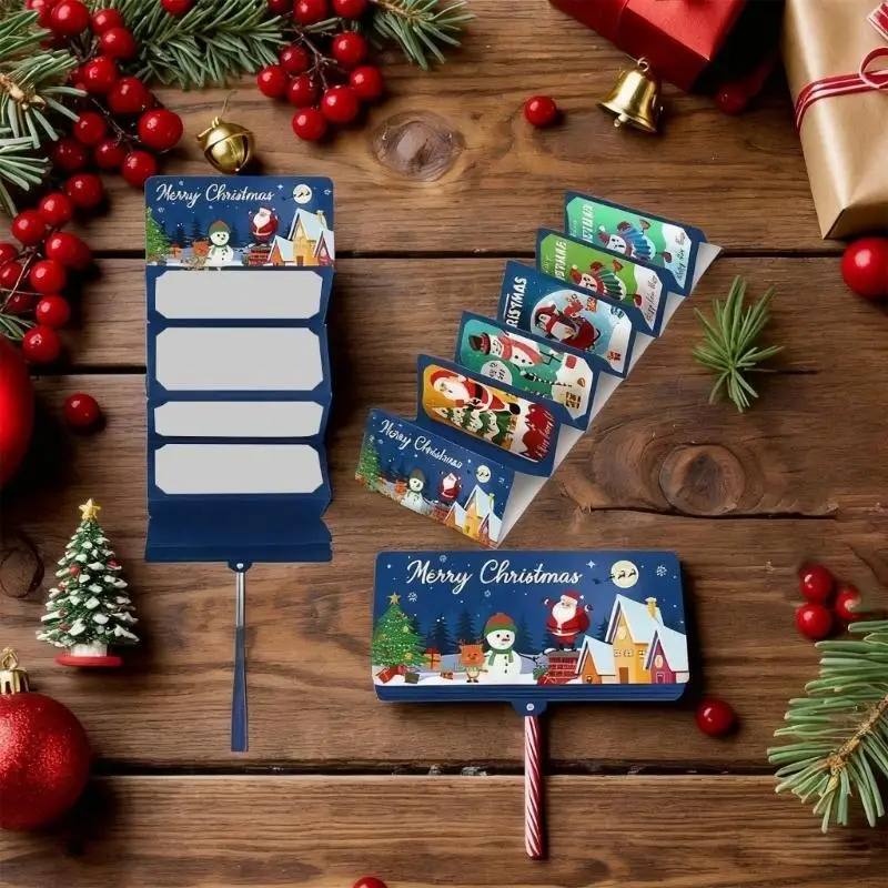 

E8BD 10 Pocket Christmas Cash Envelope Organiser For Holiday Decoration Gift Wrapping And Travel Storage Supplies