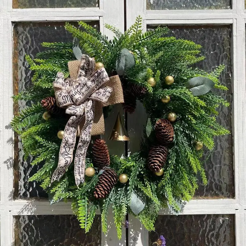 Outdoor Christmas Wreath Beautiful Door Wreath Christmas Winter Front Door Wreath Decorative Ornaments Christmas Tree Ornaments