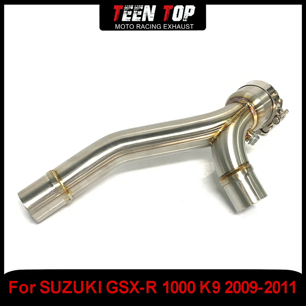 61mm For SUZUKI GSX-R 1000 K9 2009-2011 Mid Connect Tube Motorcycle Escape Moto Exhaust Middle Link Pipe Adapter Connector