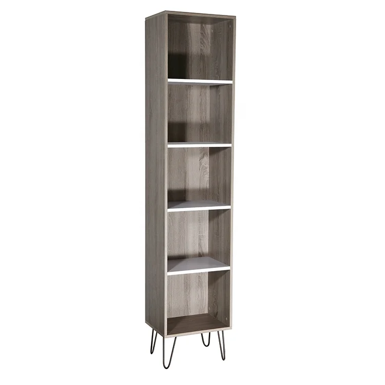 Home Furniture Bookshelf Modern Design White Wooden Bookcase