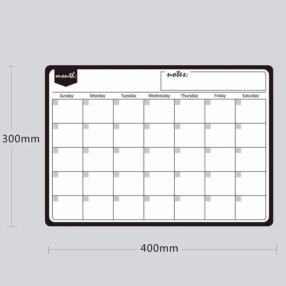 

Magnetic Ice Box Magnet Refrigerator Plan Paste Month Erasable Schedule Sticker Weekly Planner Message Board