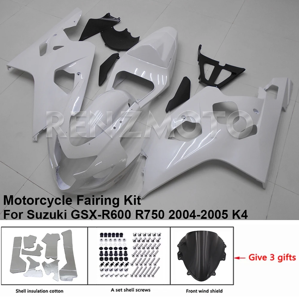 

Комплект для кузова мотоцикла, обтекатель для Suzuki GSX-R600 R750 2004 2005 K4 K5, пластиковые аксессуары для кузова