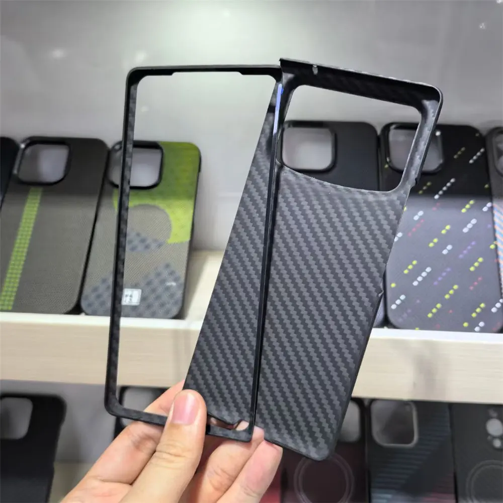 Genuine Real Carbon Fiber Aramid Slim Case For Xiaomi MIX Fold 4 Matte Armor Cover