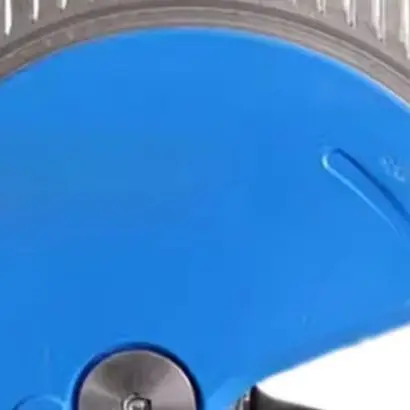 Replacement Transparent Cover Assembly for 12 Inch Aluminum Cutting Saw with Blue Plastic Guard and Secure Mounting