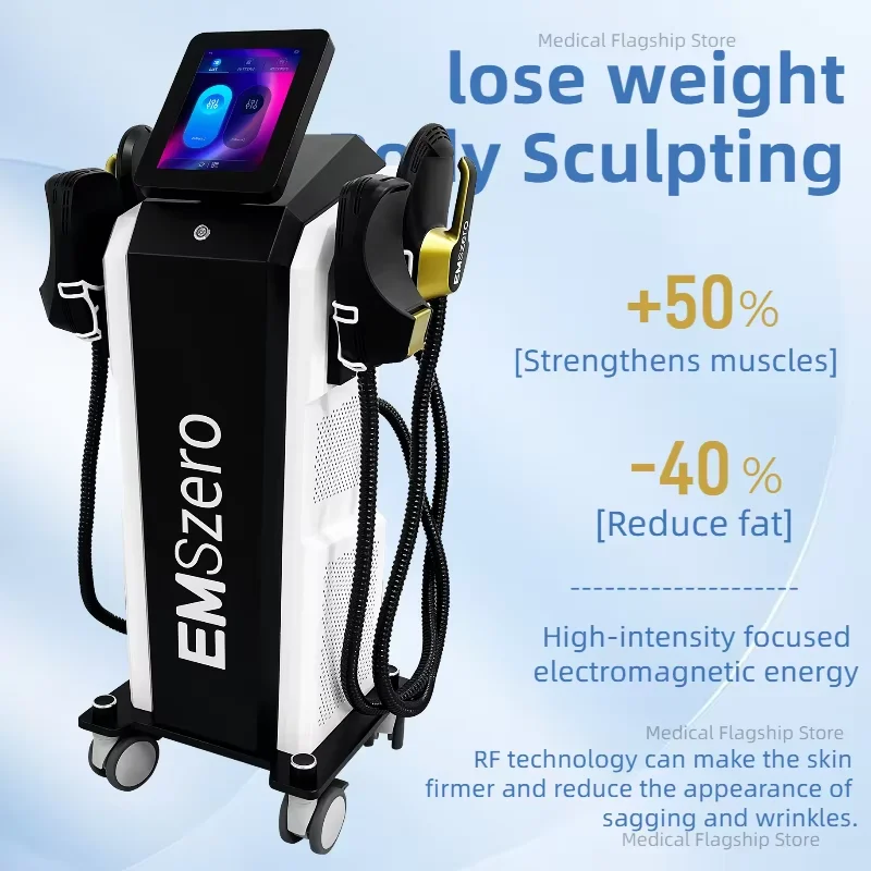 EMSzero Body 6500w Body Slimming Fat Burning Electromagnetic RF Technology Muscle Stimulation Fat Reduction Slimming Beauty