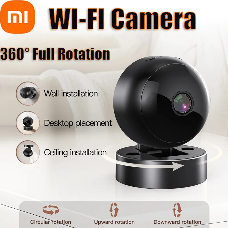 

Xiaomi 4K 360°Wireless Security Camera Full Coverage View WiFi HD Motion Detection Night Vision Indoor Outdoor Remote Monitor