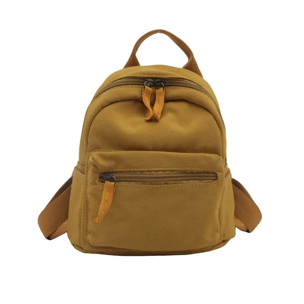 New Large Capacity Women's Backpacks Solid Color Wear Resistant Mini Backpacks Adjustable Strap Travel Backpacks Adults
