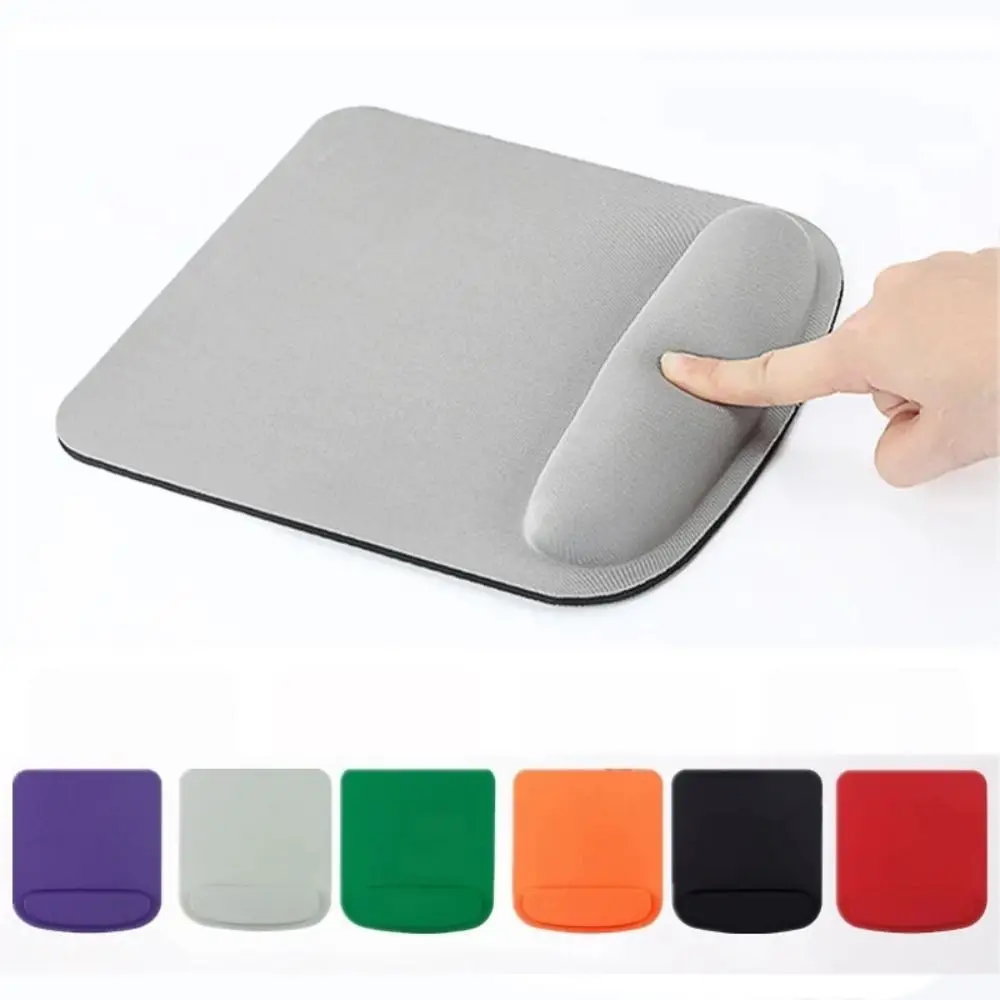 Simple EVA Wrist Rest Mouse Pad Thick Sponge Office Accessories Ergonomic Mouse Mat Solid Color Desk Mouse Pad