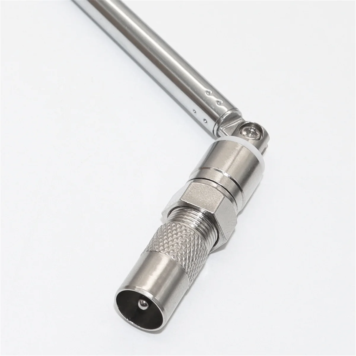 YDSC 1set Telescopic FM Radio Antenna Rod Antenna 3.5mm Adapter MAV Stereo Receiver F Type Male Plug 7 Sections Antenna