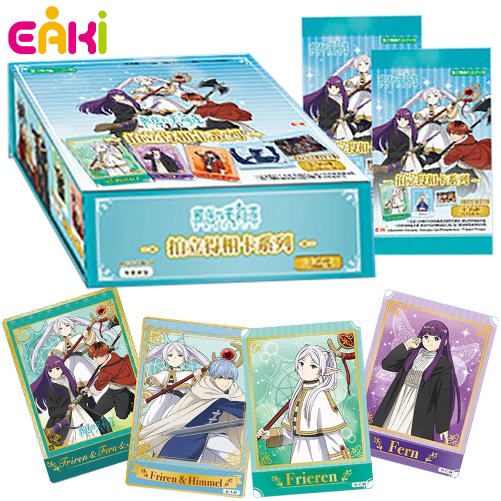 

EAKI Genuine Frieren: Beyond Journey's End Collection Card Popular Fantasy Anime Exquisite Gilded Sparkling Card Children's Gift