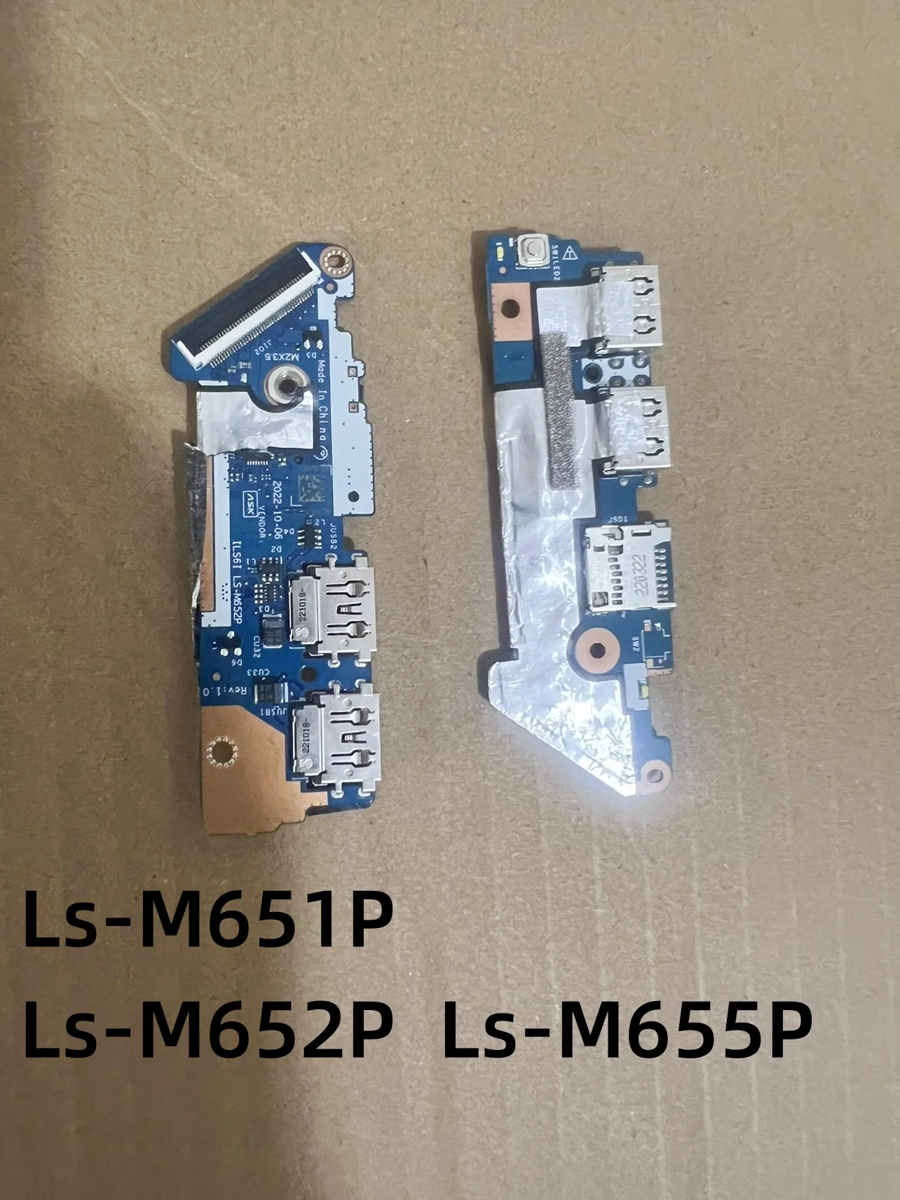 Original For Lenovo Slim 5 14IAH8 14IRL8 Laptop Power Botton Switch USB SD carder reader IO Board LS-M651P LS-M652P LS-M655P