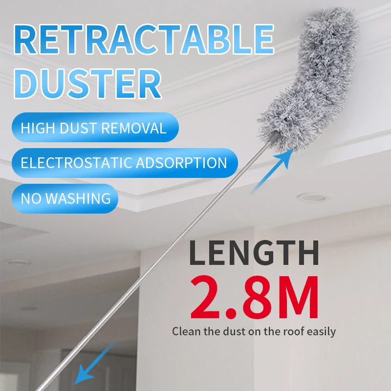 

Feather duster dust sweeping household Scalable Sweep ashes Electrostatic Telescopic Inside the house Dust removal Cleaning tool