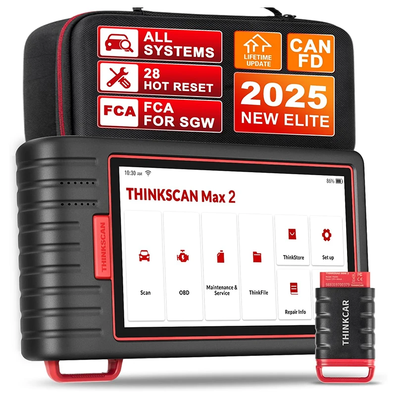 2026 Thinkscan Max2  eleven Full System Auto  Reader 2 Scanner Universal Diagnostic Machine Tools