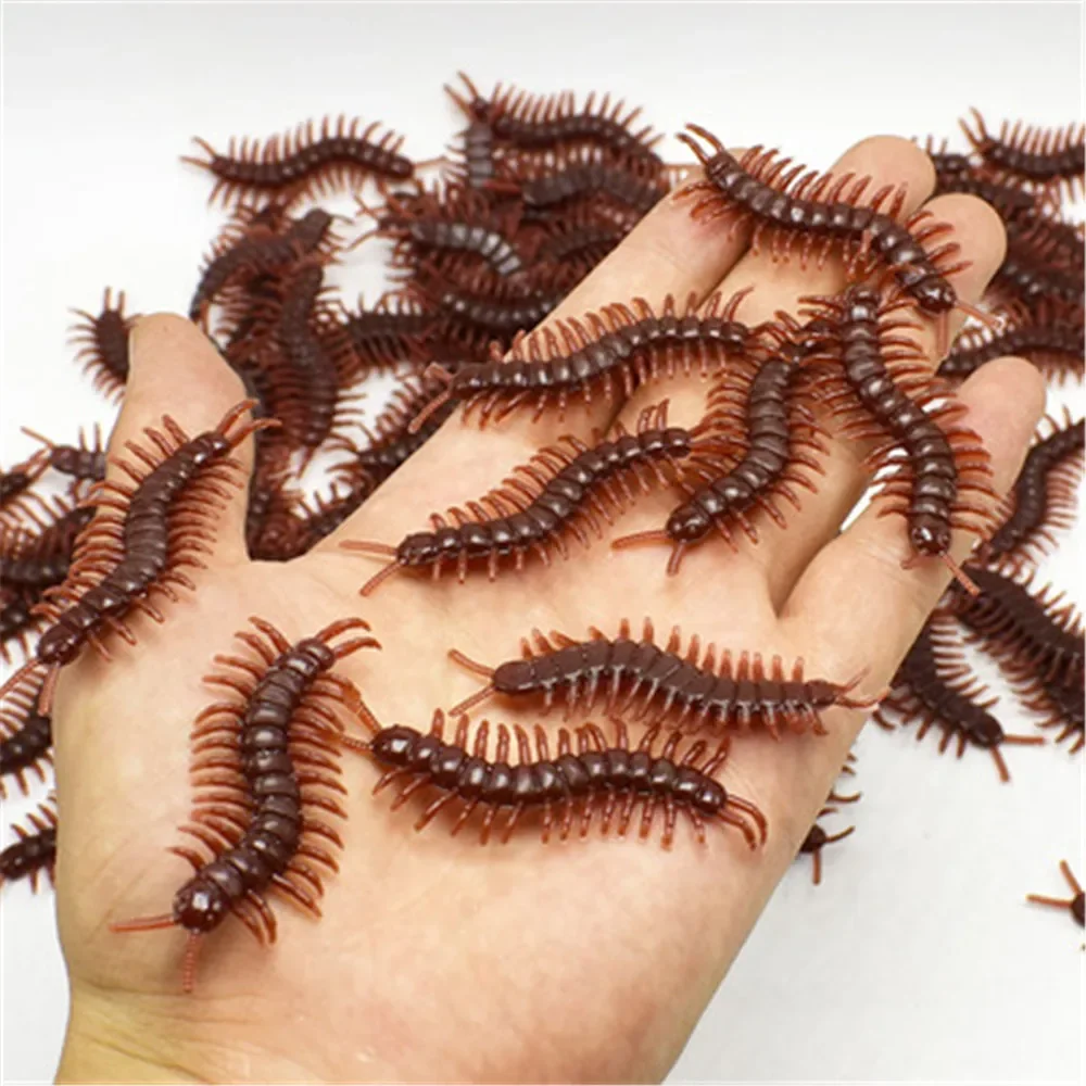 Funny Toy Fake Cockroach Centipede Insect Toy Prank Simulator Disgusting Scary Spoof Toy Funny Adult Novelty Gag Toys for Kids