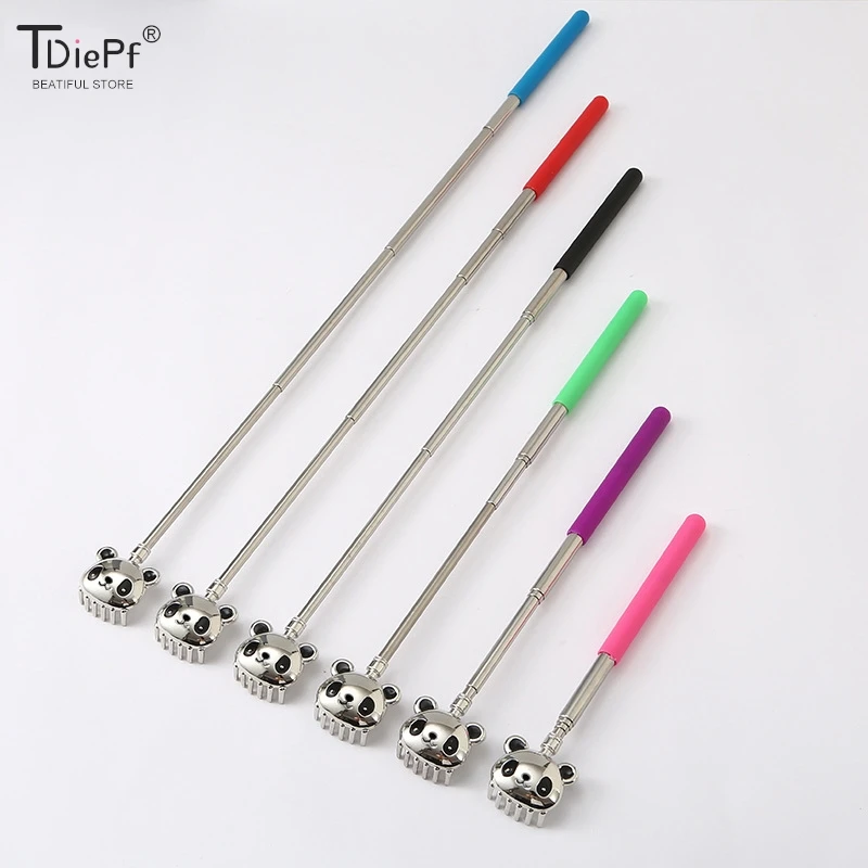 1*Stainless Steel Claw Back Scraper Telescopic Retractable Back Scratcher Extendible Body Massage Hackle Itch Stick Health Care