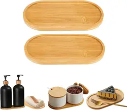 Japanese Tableware Wooden Plate Beech Oval Tray Mini Solid Wood Small Plate Children's Whole Wooden Plate Wooden Plate 18cm