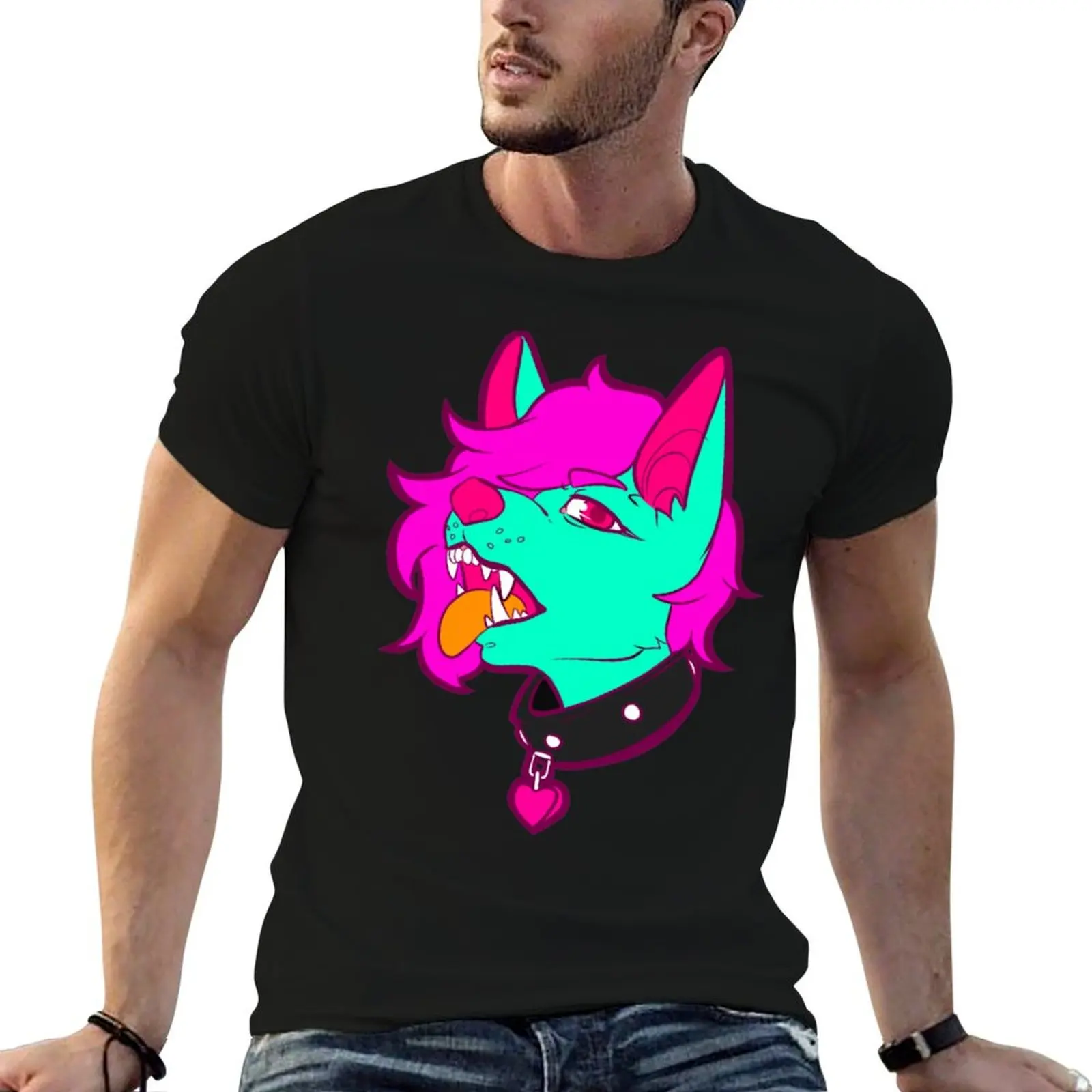 Furry Trash T-Shirt Stylish Print Short Sleeve Tee