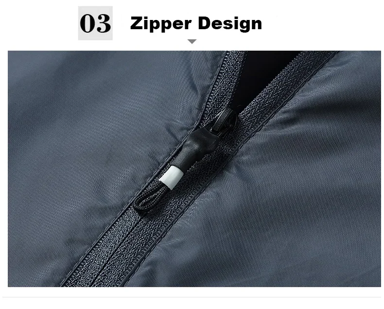 Sommer Neue männer Sonnenschutz Haut Mantel Leichte Atmungsaktive Eis Seide Stehkragen Sonnencreme Jacke Outdoor Camping Jakcet – Detail 12