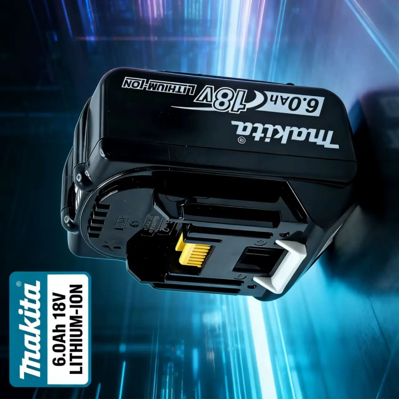 

Аккумулятор Makita BL1860B 18В 6.0Ач LXT для инструментов с LED-индикатором заряда и увеличенным временем работы для литий-ионных инструментов