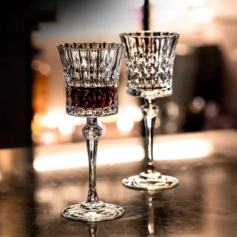

French light luxury high-end crystal glass red wine glass set bar wine glass