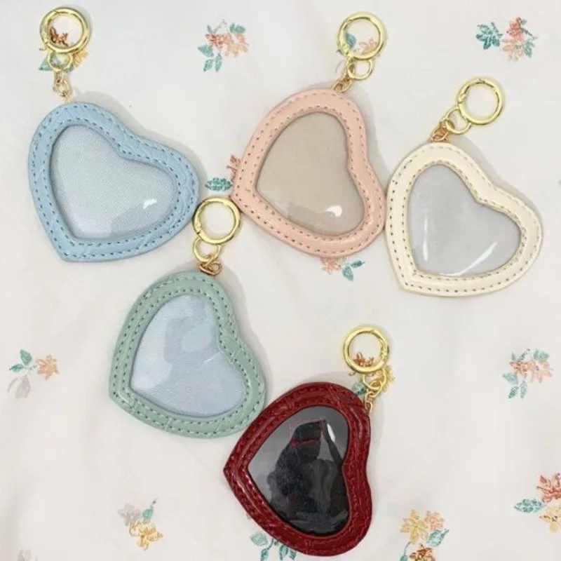 5.8cm Japanese Cute Ita Badge Bag Heart Shape Pin Badge Display Case Anime Cartoon Collector Storage Organizer Holder for Pins