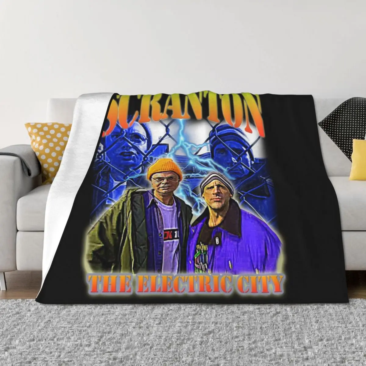 

Scranton: The Electric City Throw Blanket Sofas Thermals For Travel Sofa Throw Sleeping Bag Blankets