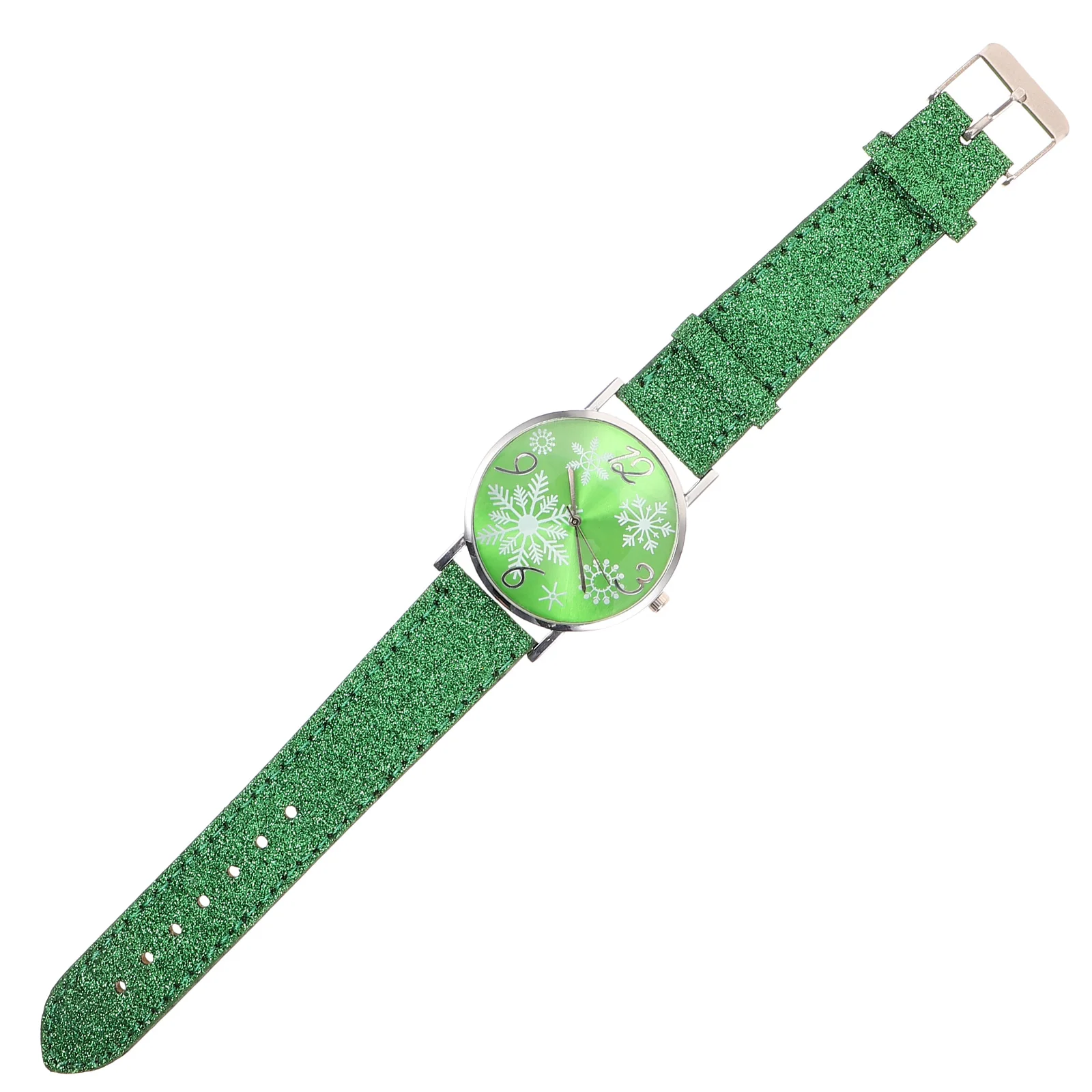 

Creative Christmas Watch For Women Xmas Pattern Wristwatch Festive Quartz Watch Lightweight Metal Design Accurate Timekeeping