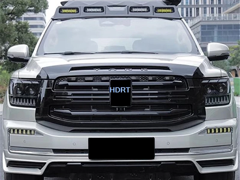 Car Style Insect Screen Mesh Front Racing Grille Anti Bug Net Condenser Cover Accessories For Great Wall GWM Wey Tank 500 2022 +