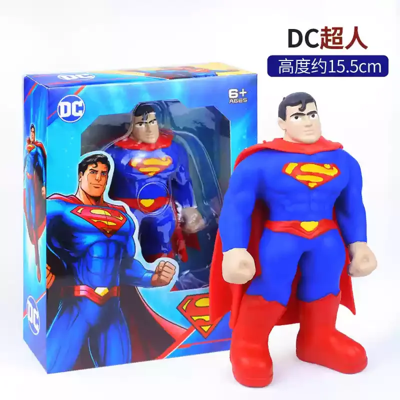 New Creative And Lovely Soft Vinyl Stress Relief Toy Dc Justice League Batman Flash Joker Figures Elastic Dolls Gift For Kids - view 4