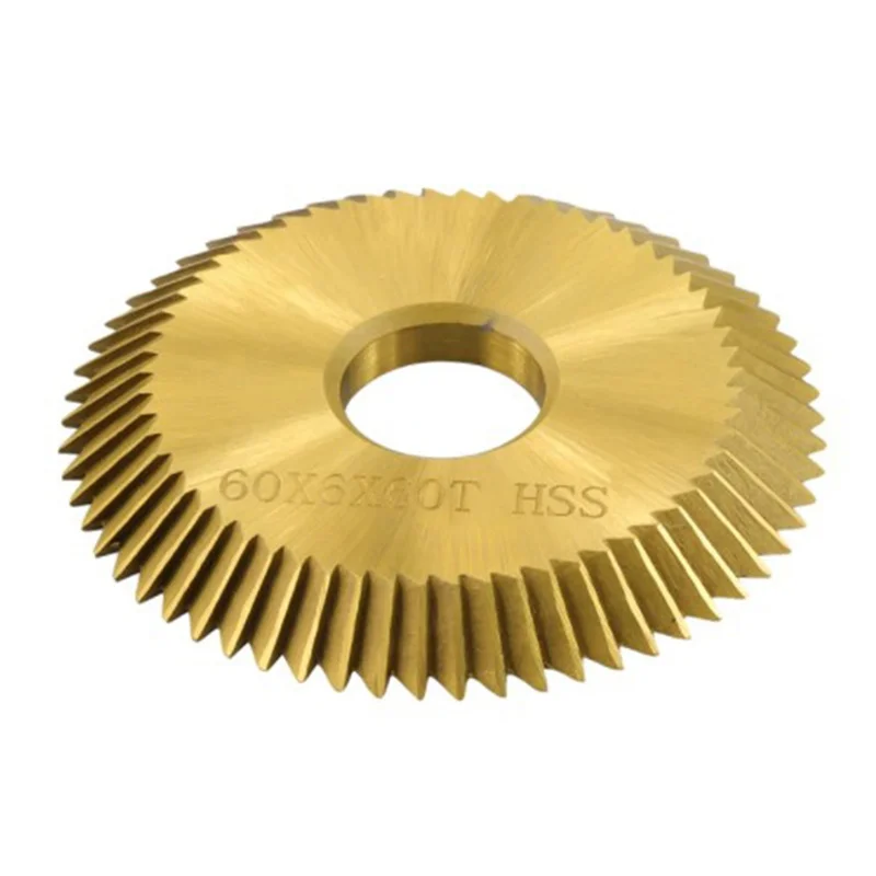 AC88-Key Lama da taglio 60X6X16X60T Rivestimento in stagno HSS Chiave Macchina da taglio Taglierina Fabbro Strumento Chiave Duplicato Lama della macchina
