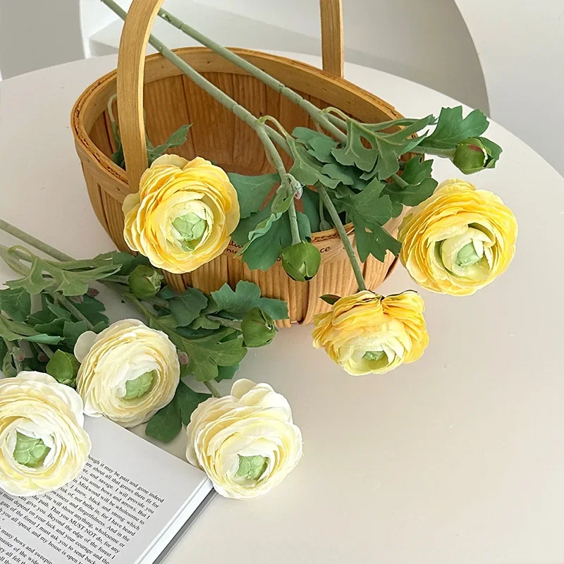 DIA 8CM Artificial Flower Thousand Layer Flocking Lotus Flower Home Decoration Flower Hotel Window Decoration