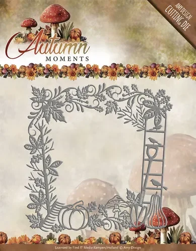 

Piggy Craft metal cutting dies cut die mold Autumn leaves frame letters Scrapbook paper craft knife mould blade punch stencils