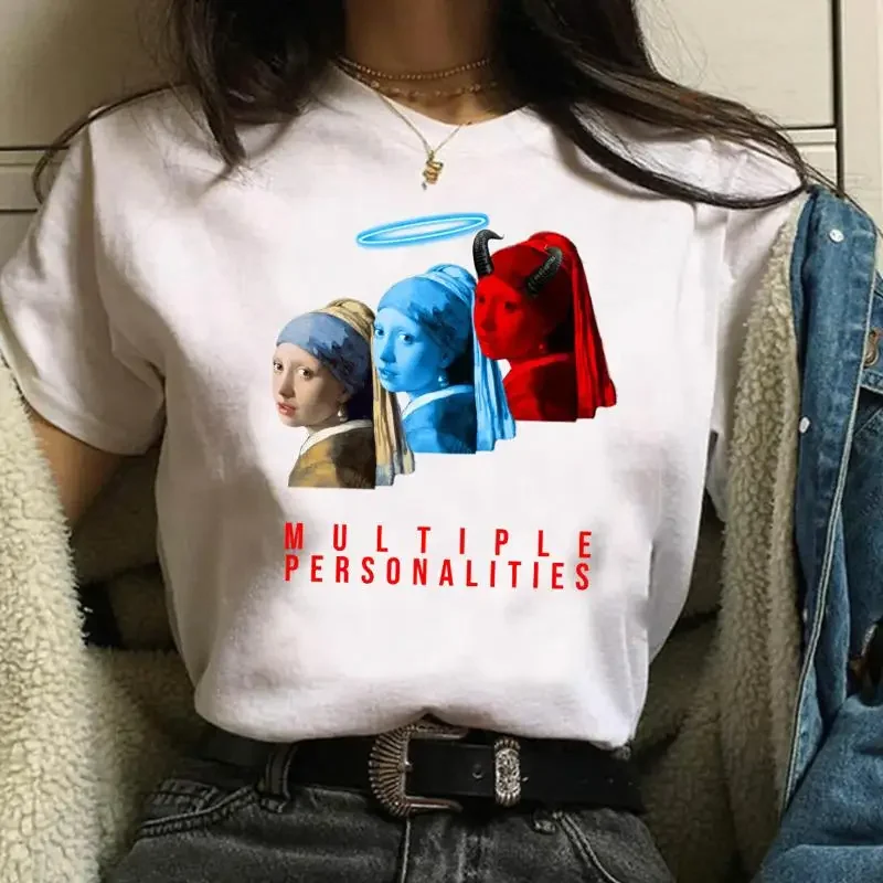Girl With Pearl Earrings T shirt Borderline 100 Premium Quality