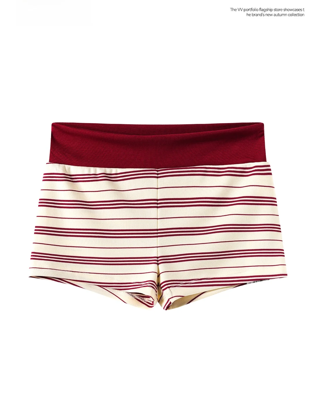 American Style High Waist Striped Casual Shorts Women's Summer New Wide Leg Butt Lifting Outdoor Wear Contrast Color Shorts