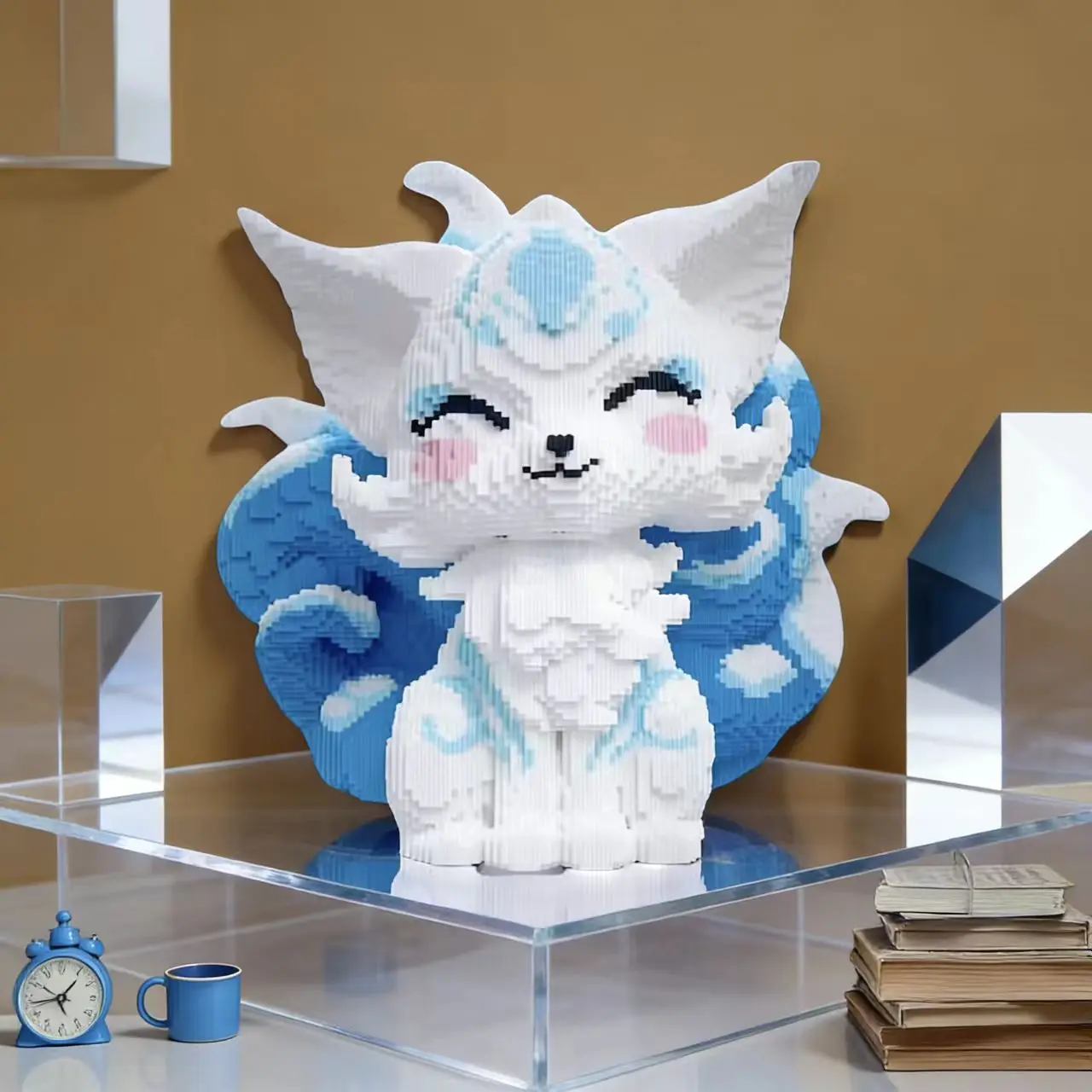 2,000 pieces of creative Blue Fox building blocks, suitable for use in offices, homes, bookcases, and other settings. view 6