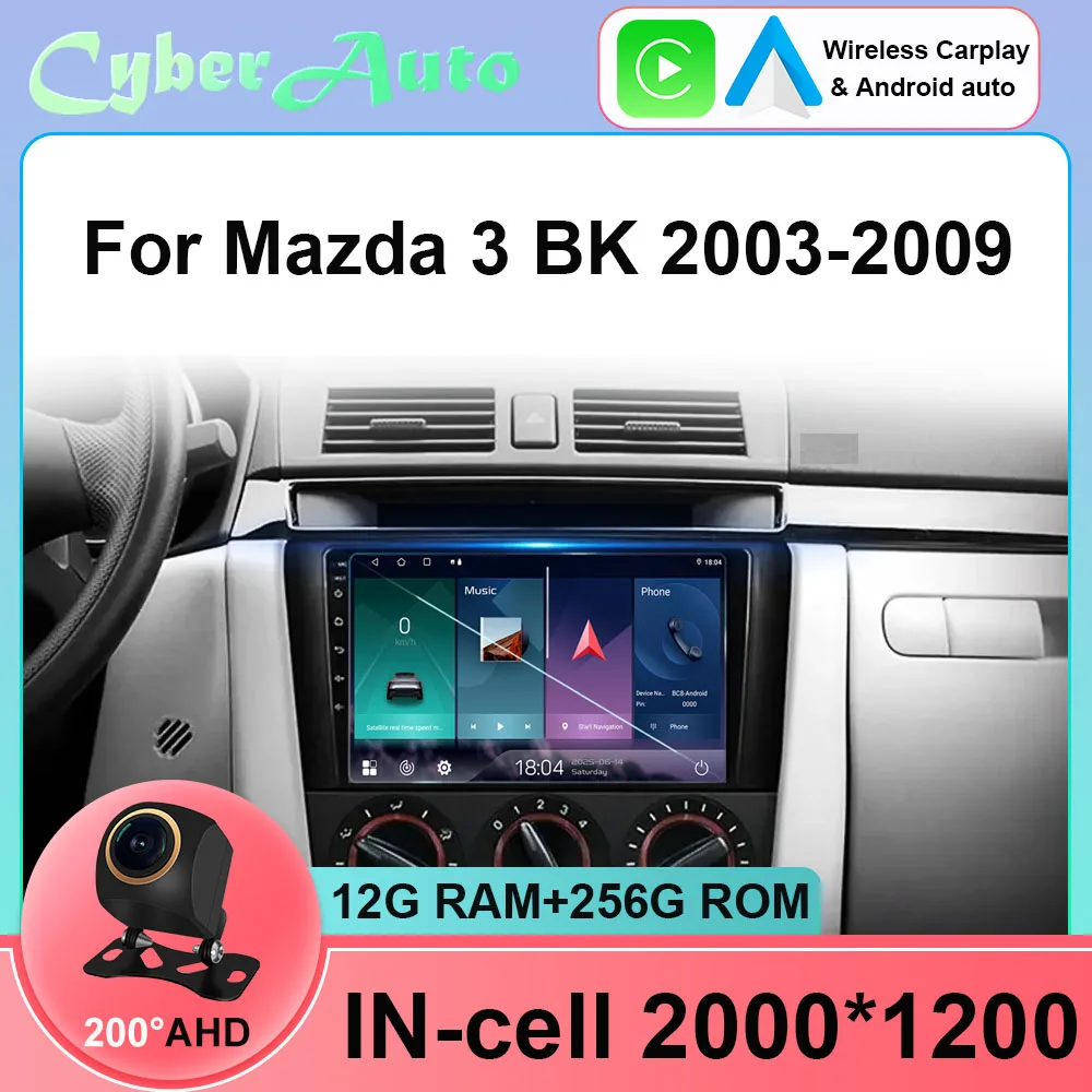 Rádio do carro android 15 para mazda 3 2004 2005 2006 2007 2008 2009 multimidia player navegação gps carplay sistemas inteligentes do carro