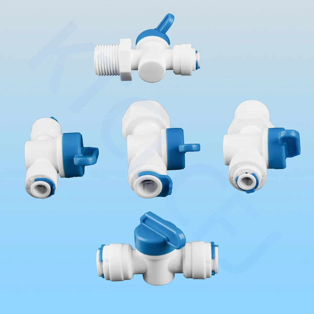 RO Water Straight Plastic Ball Valve 1/4