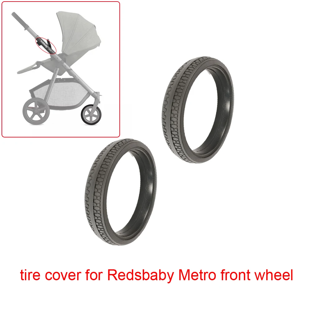 

Best Tyre For Your Redsbaby Metro Lite Front Wheel Custom PU Tubeless All Terrain Tire Cover Smooth Rolling Perfect Replacement