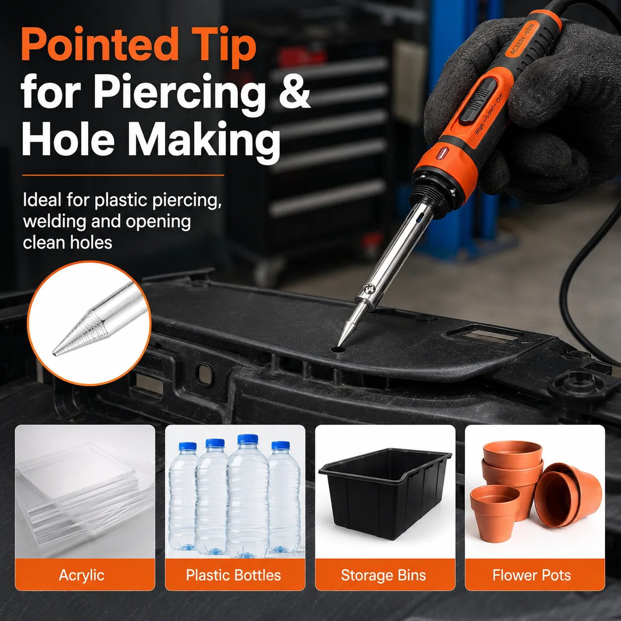Plastic Welding Repair Car Bumper Repair Soldering Iron Kit Temperature Controlled Soldering StationRepair Ironing Tool